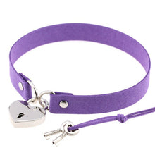 Load image into Gallery viewer, Pink Metal Lock Neck Collar