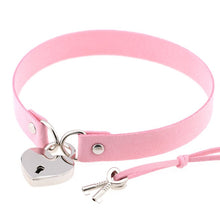 Load image into Gallery viewer, Pink Metal Lock Neck Collar