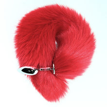 Load image into Gallery viewer, Metal Anal Plug Red Tail