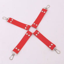 Load image into Gallery viewer, Leather Plush Metal Chain Sex Handcuffs