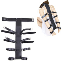 Load image into Gallery viewer, Adjustable Leather Bandage Collar Handcuffs