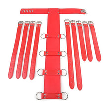 Load image into Gallery viewer, Adjustable Leather Bandage Collar Handcuffs