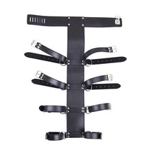 Load image into Gallery viewer, Adjustable Leather Bandage Collar Handcuffs