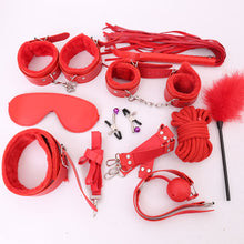 Load image into Gallery viewer, 11 Pcs Red BDSM Bondage Set