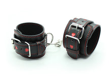 Load image into Gallery viewer, PU Leather Sexy Handcuffs Black
