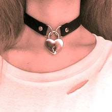 Load image into Gallery viewer, Pink Metal Lock Neck Collar