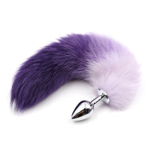 Load image into Gallery viewer, Purple Metal Anal Plug