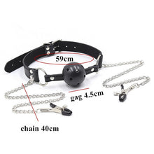 Load image into Gallery viewer, Red Leather Slave Collar