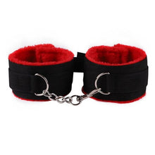 Load image into Gallery viewer, Black-Red Sex Handcuffs