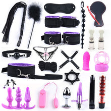 Load image into Gallery viewer, 25Pcs Purple BDSM Bondage Set