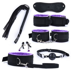25Pcs Purple BDSM Bondage Set