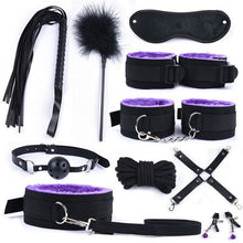 Load image into Gallery viewer, 25Pcs Purple BDSM Bondage Set